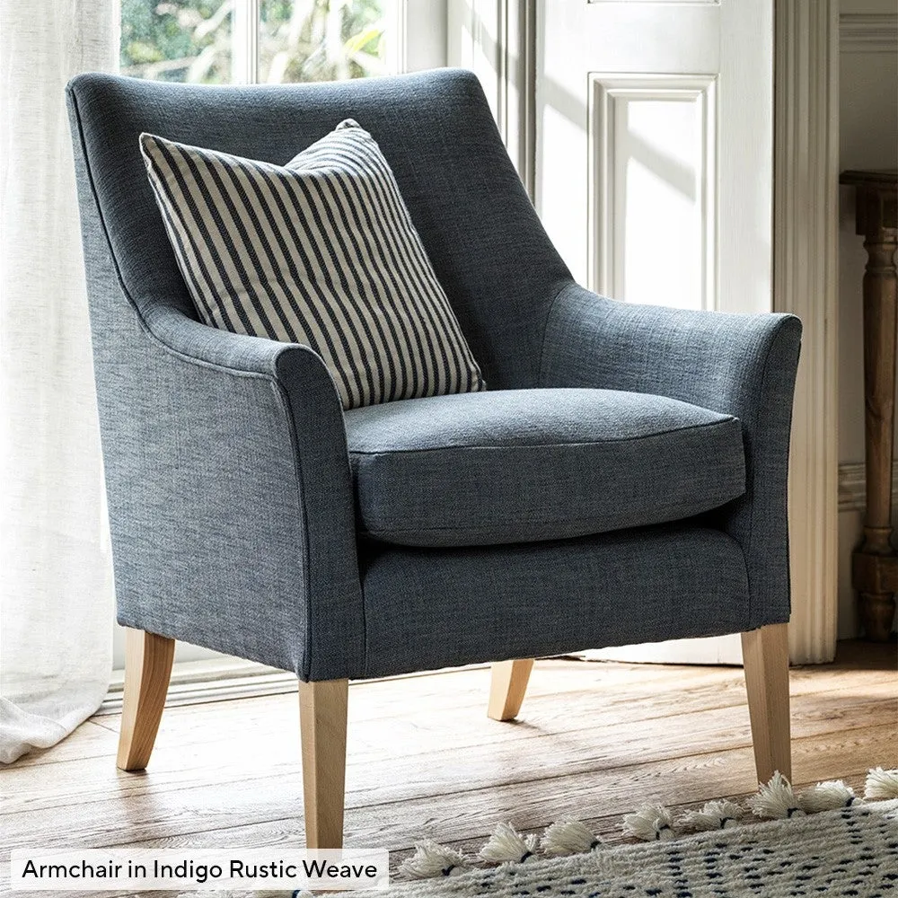Armchair Rustic Weave - Indigo