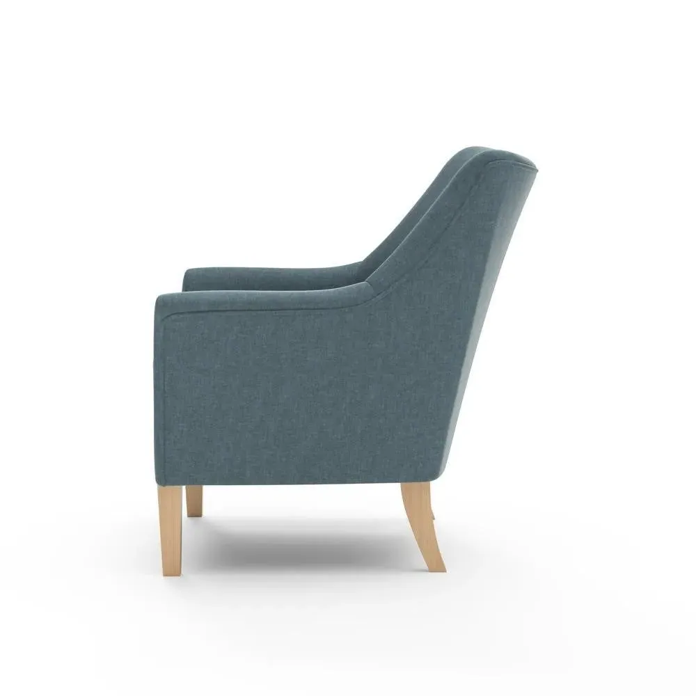 Armchair - Teal, Eco Chenille