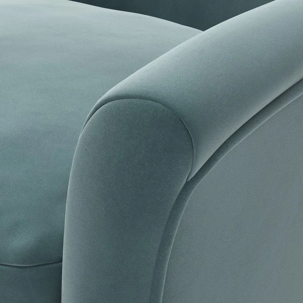Armchair - Teal, Matt Velvet