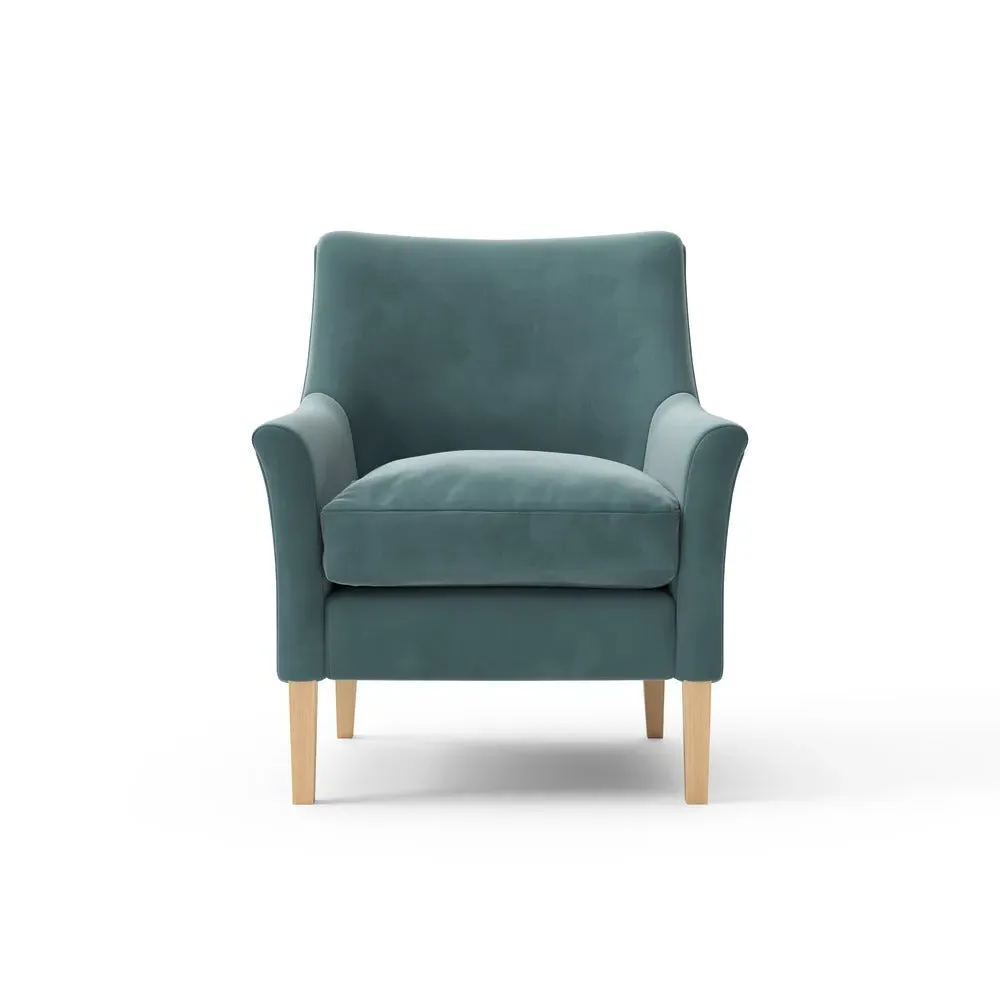 Armchair - Teal, Matt Velvet