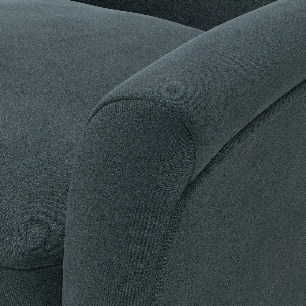 Lake Armchair - Blue, Matt Velvet