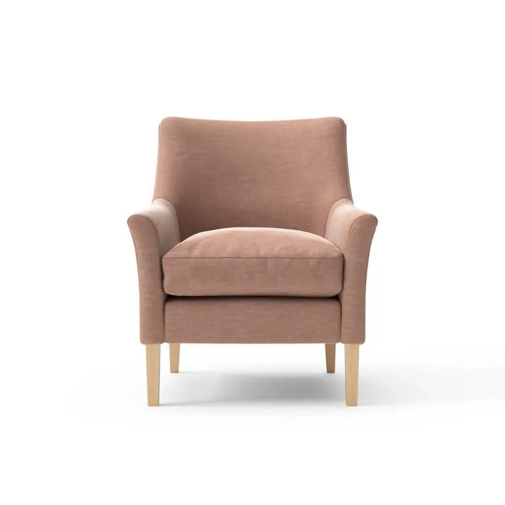 Nancy Armchair - Dusky Rose, Eco Chenille image
