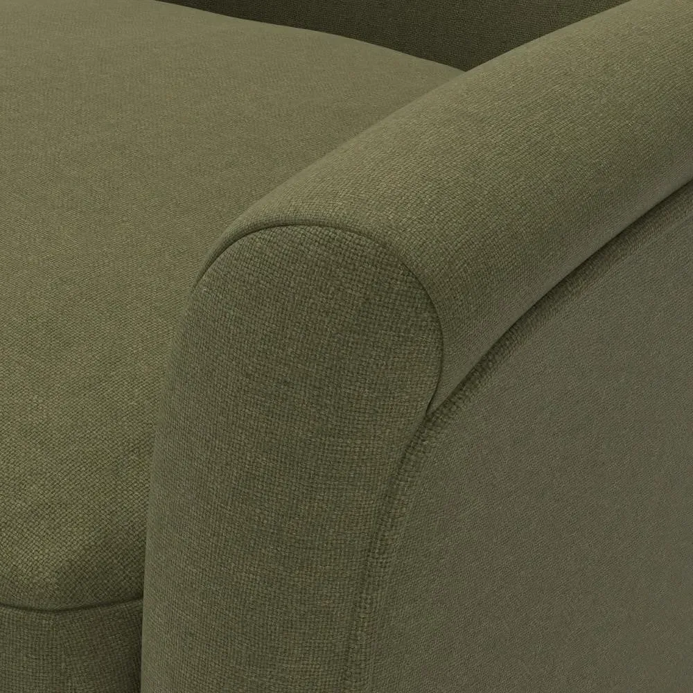 Nancy Armchair - Forest Green, House Linen Mix