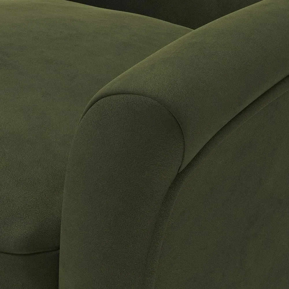 Nancy Armchair - Forest Green, Matt Velvet
