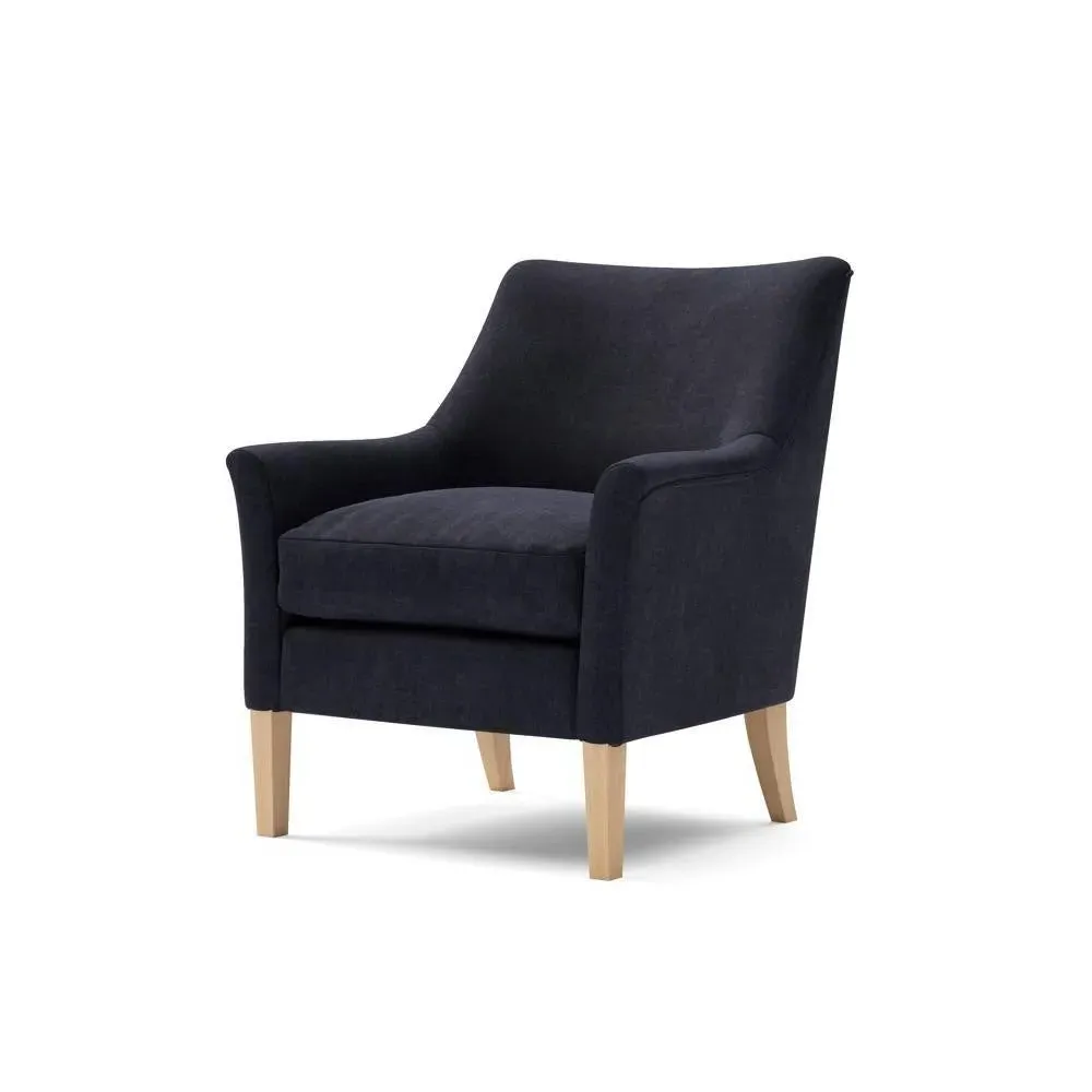 Nancy Armchair - Ink, Eco Chenille