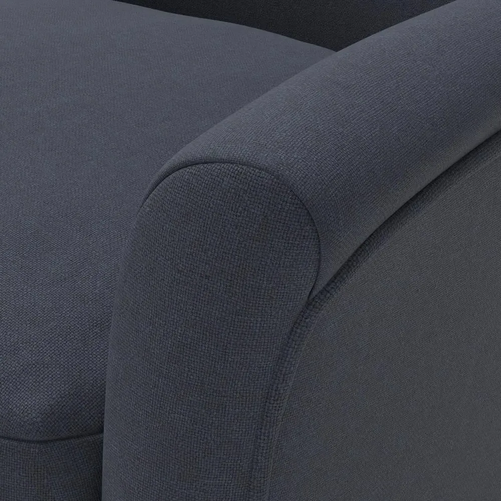 Nancy Armchair - Ink, House Linen Mix