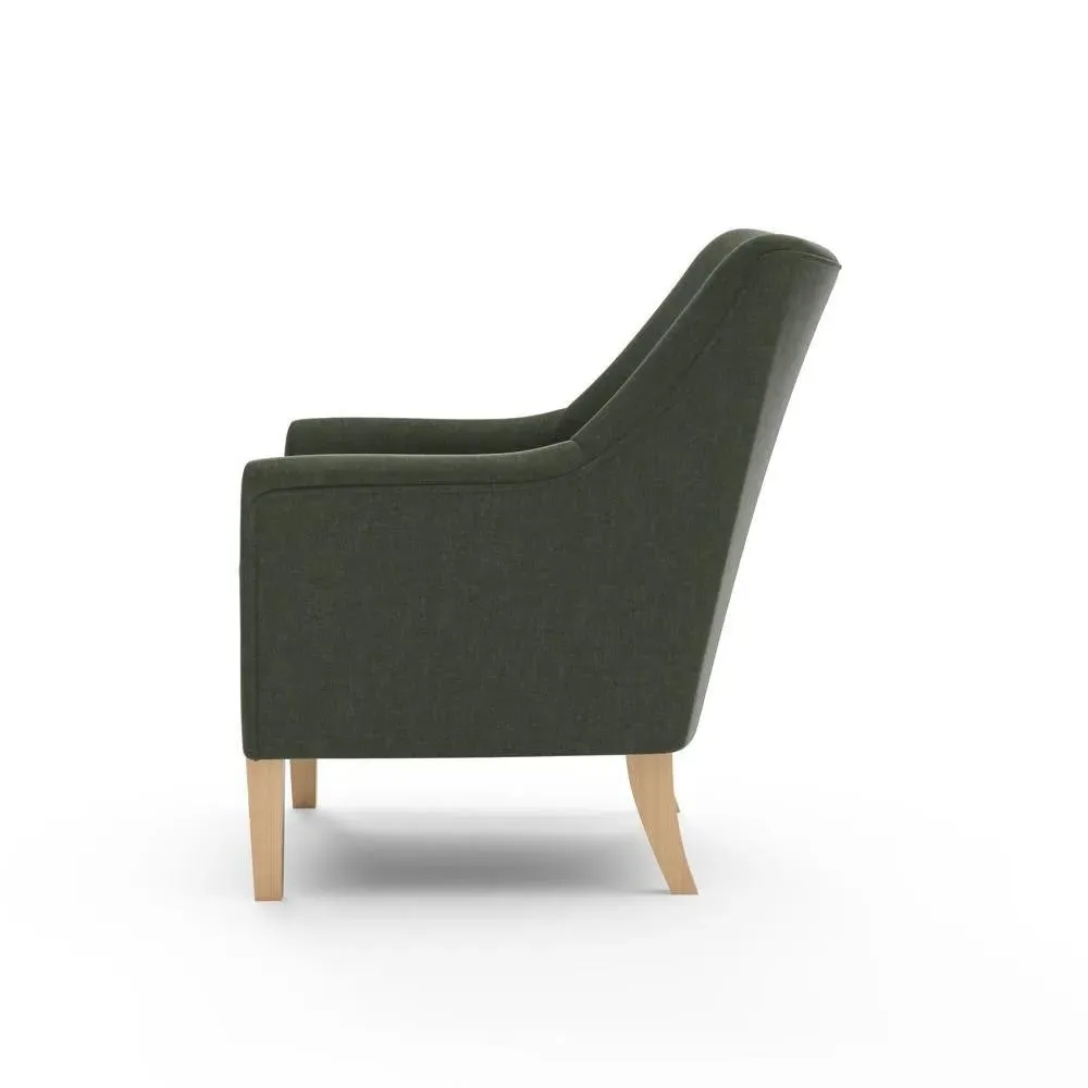 Nancy Armchair - Moss, Eco Chenille