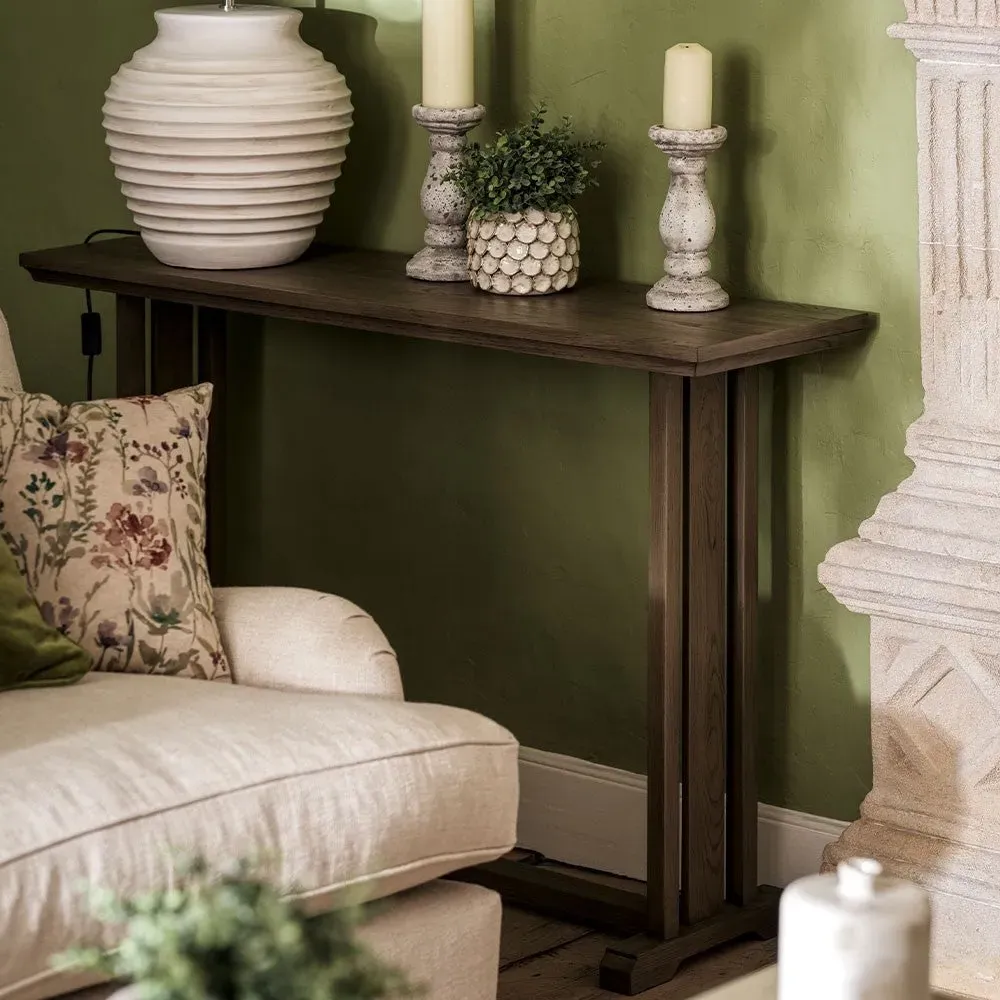 Notgrove Console Table - Weathered Oak