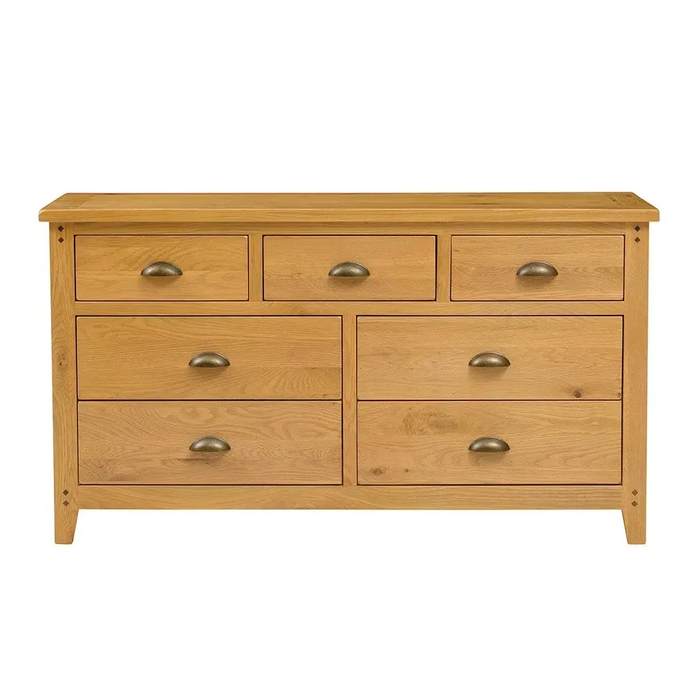 Oakland 7 Drawer Chest - Rustic Oak image