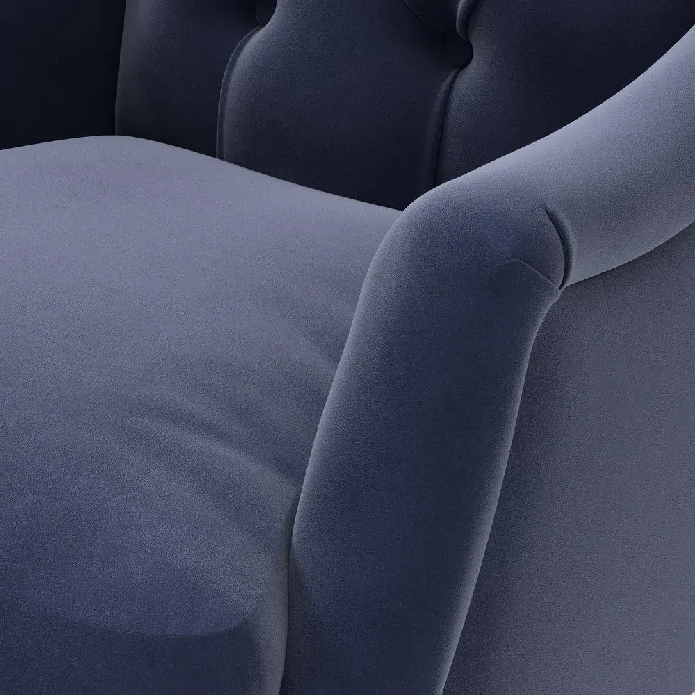 Armchair - Deep Blue, Velvet
