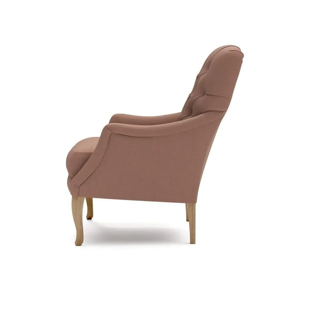 Armchair - Dusky Blush, House Linen Mix