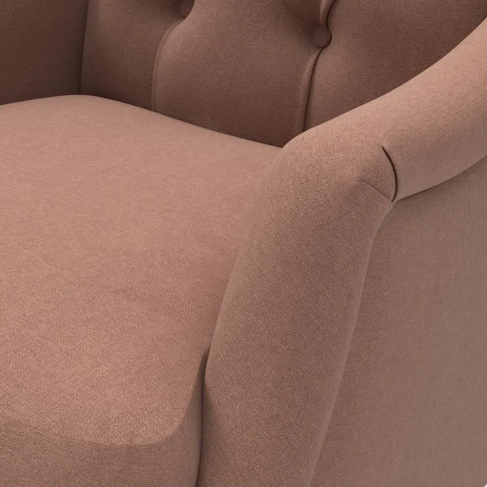 Armchair - Dusky Blush, House Linen Mix