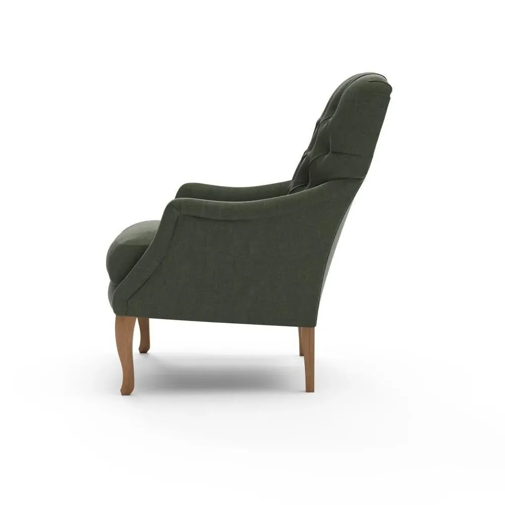 Armchair - Moss, Eco Chenille
