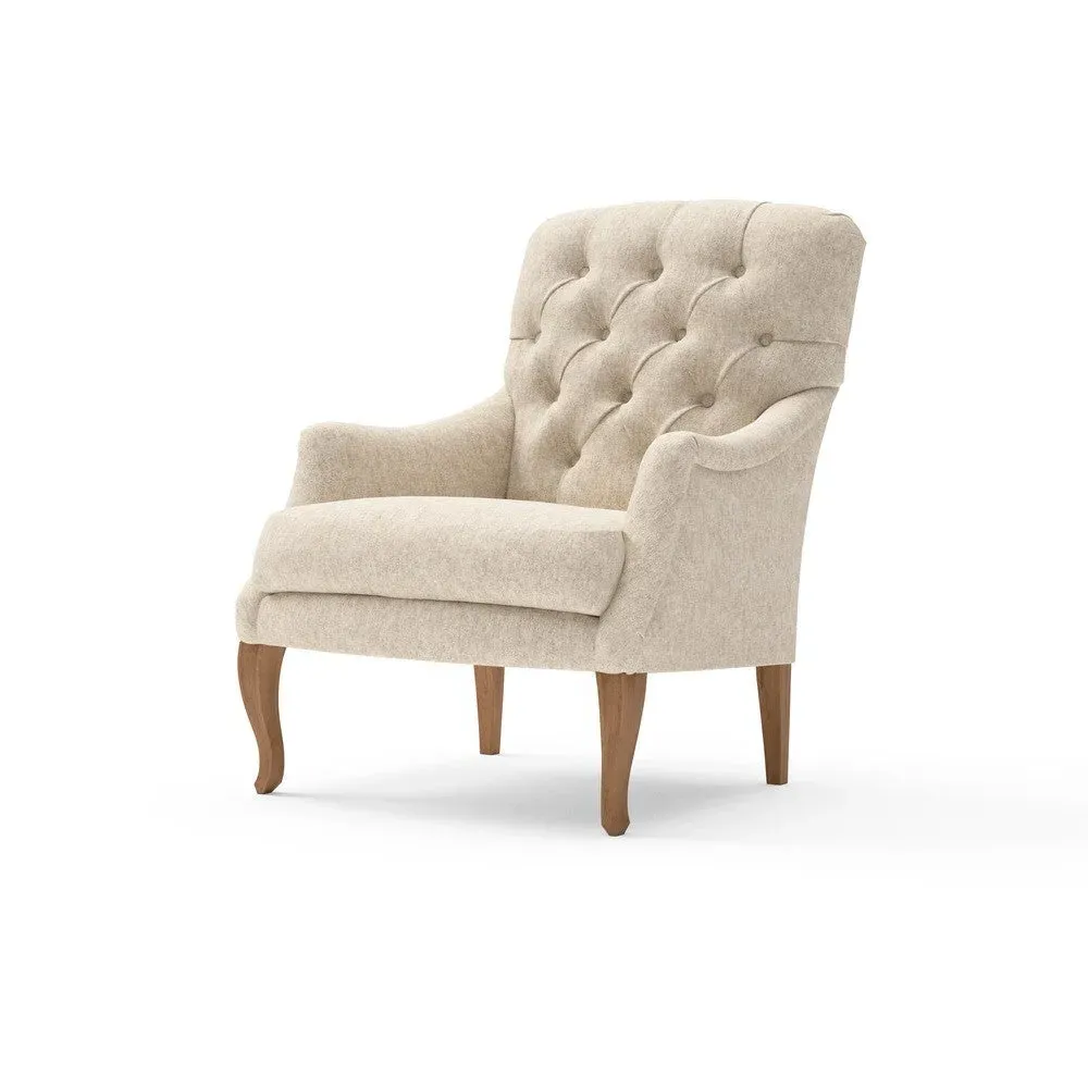 Armchair - Natural, Aquaclean Oxford