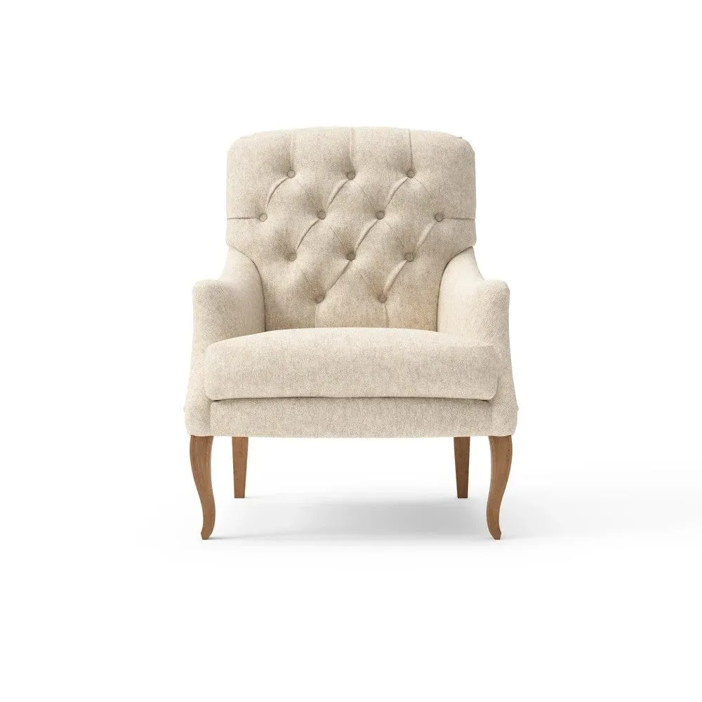 Armchair - Natural, Aquaclean Oxford