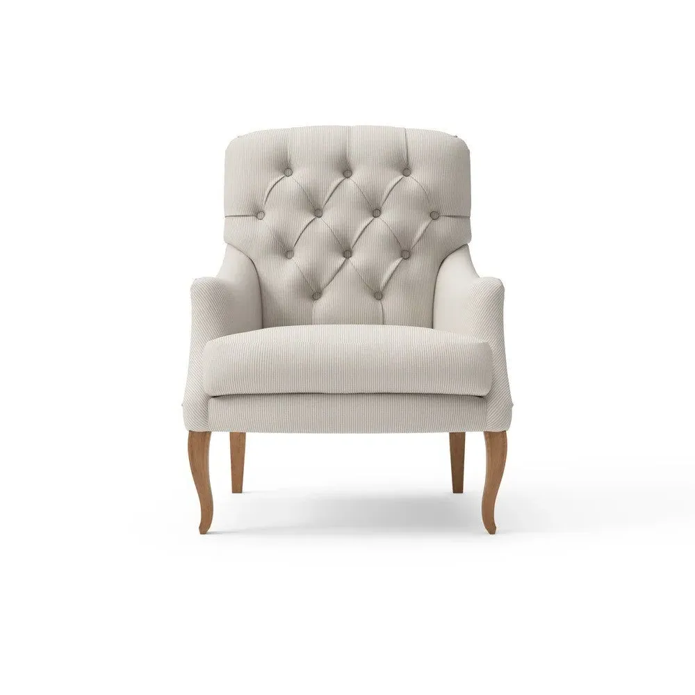 Armchair - Natural, Broadway Stripe