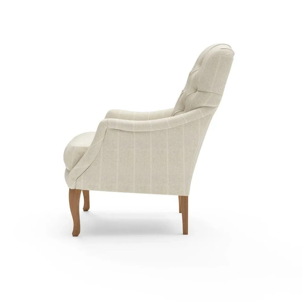 Armchair - Natural, Compton Stripe