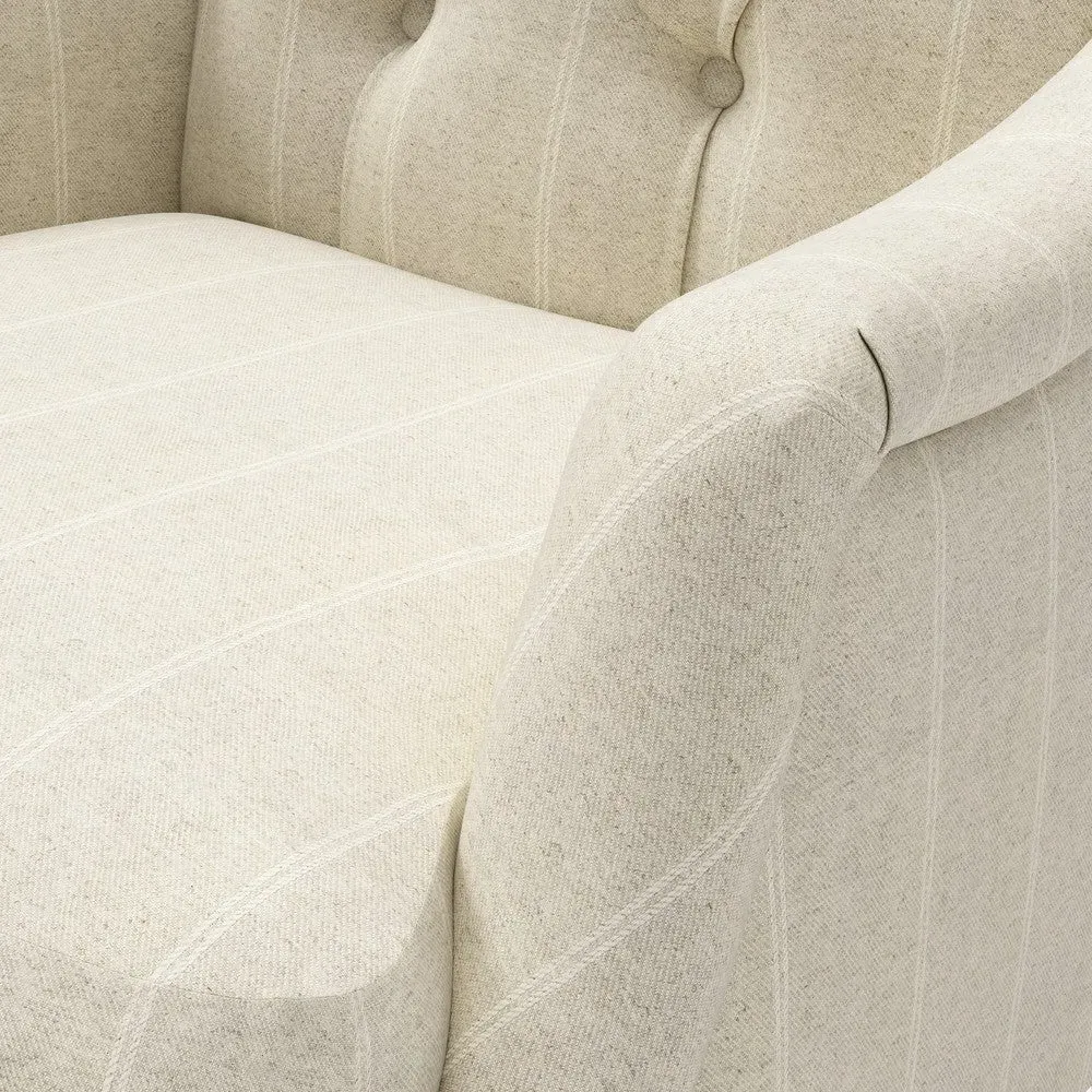 Armchair - Natural, Compton Stripe