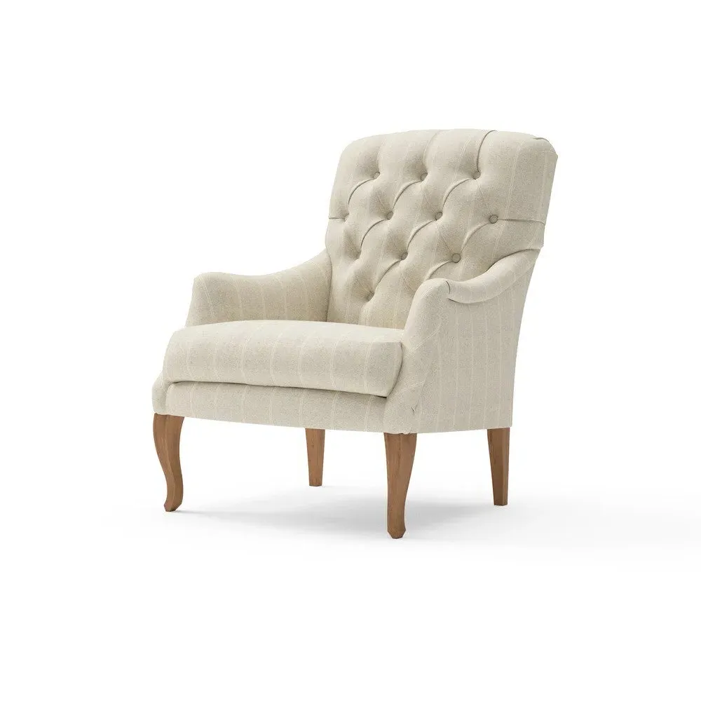 Armchair - Natural, Compton Stripe