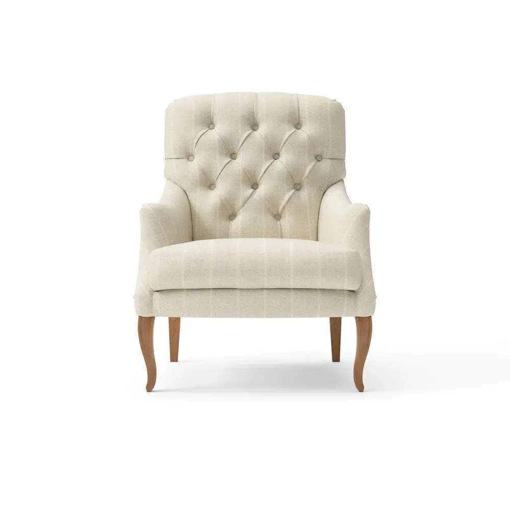 Armchair - Natural, Compton Stripe