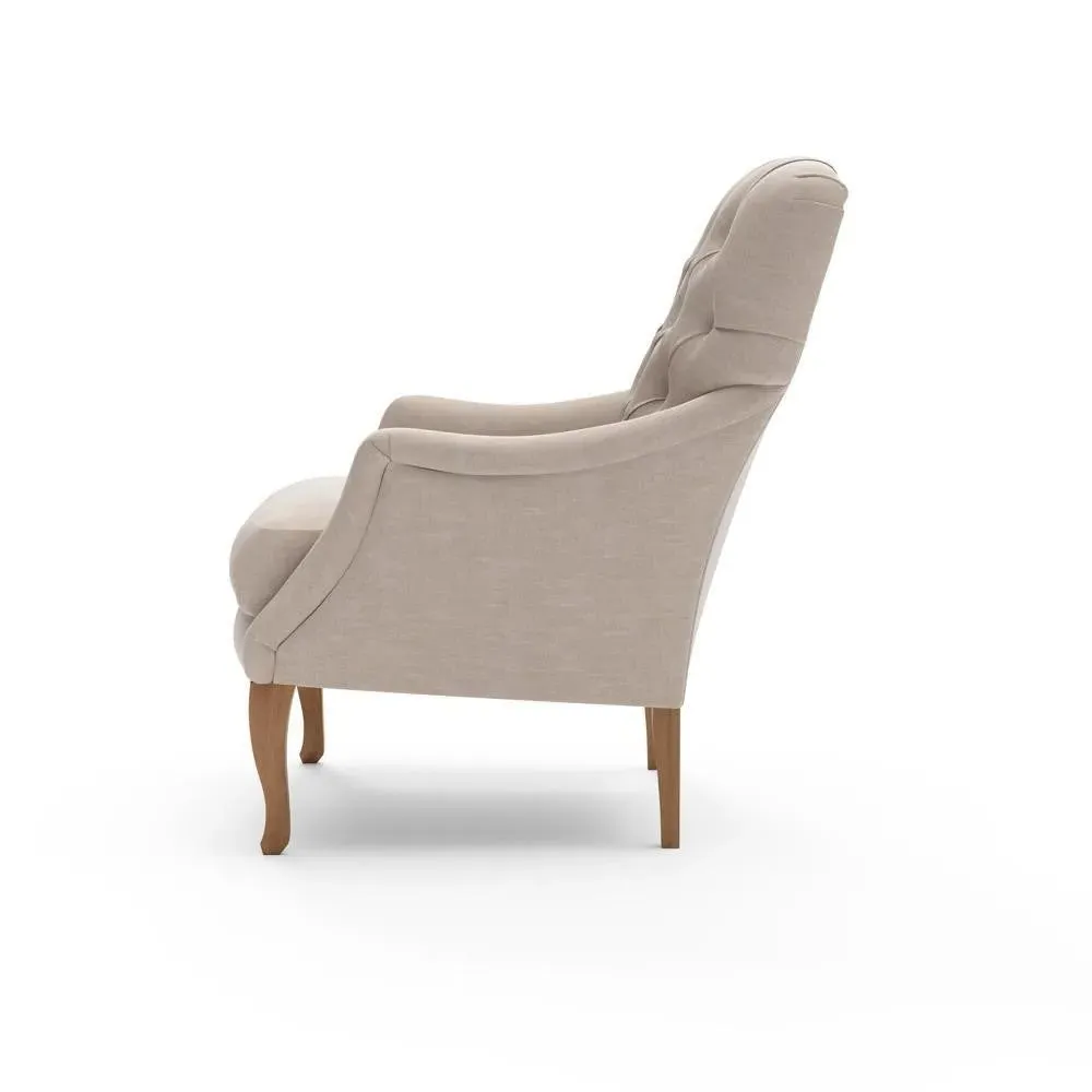 Armchair - Natural, Eco Chenille