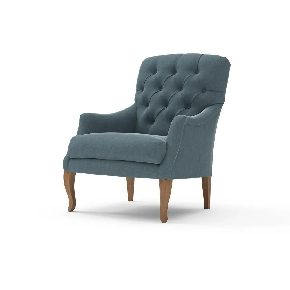 Armchair - Teal, Eco Chenille