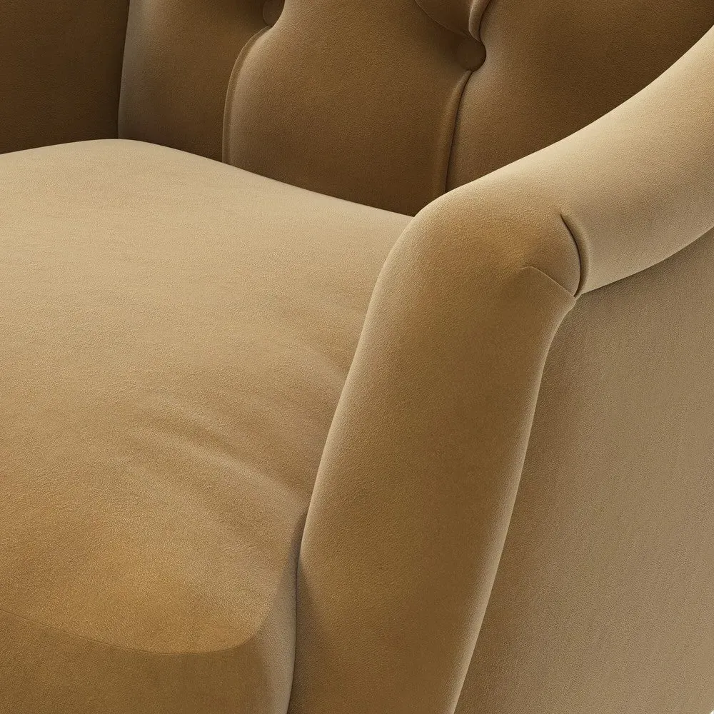 Armchair - Yellow, Velvet