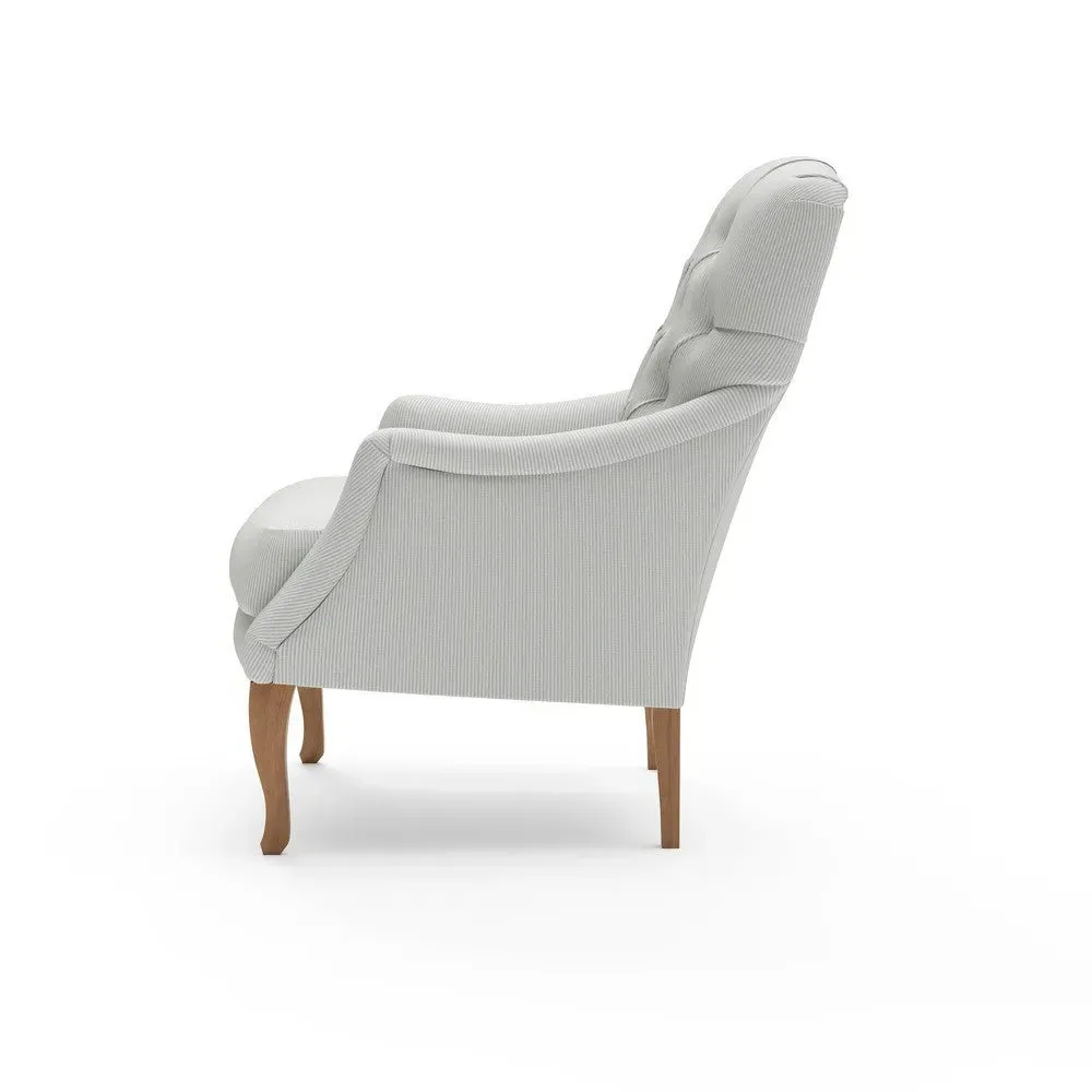 Olivia Armchair - Duck Egg, Broadway Stripe