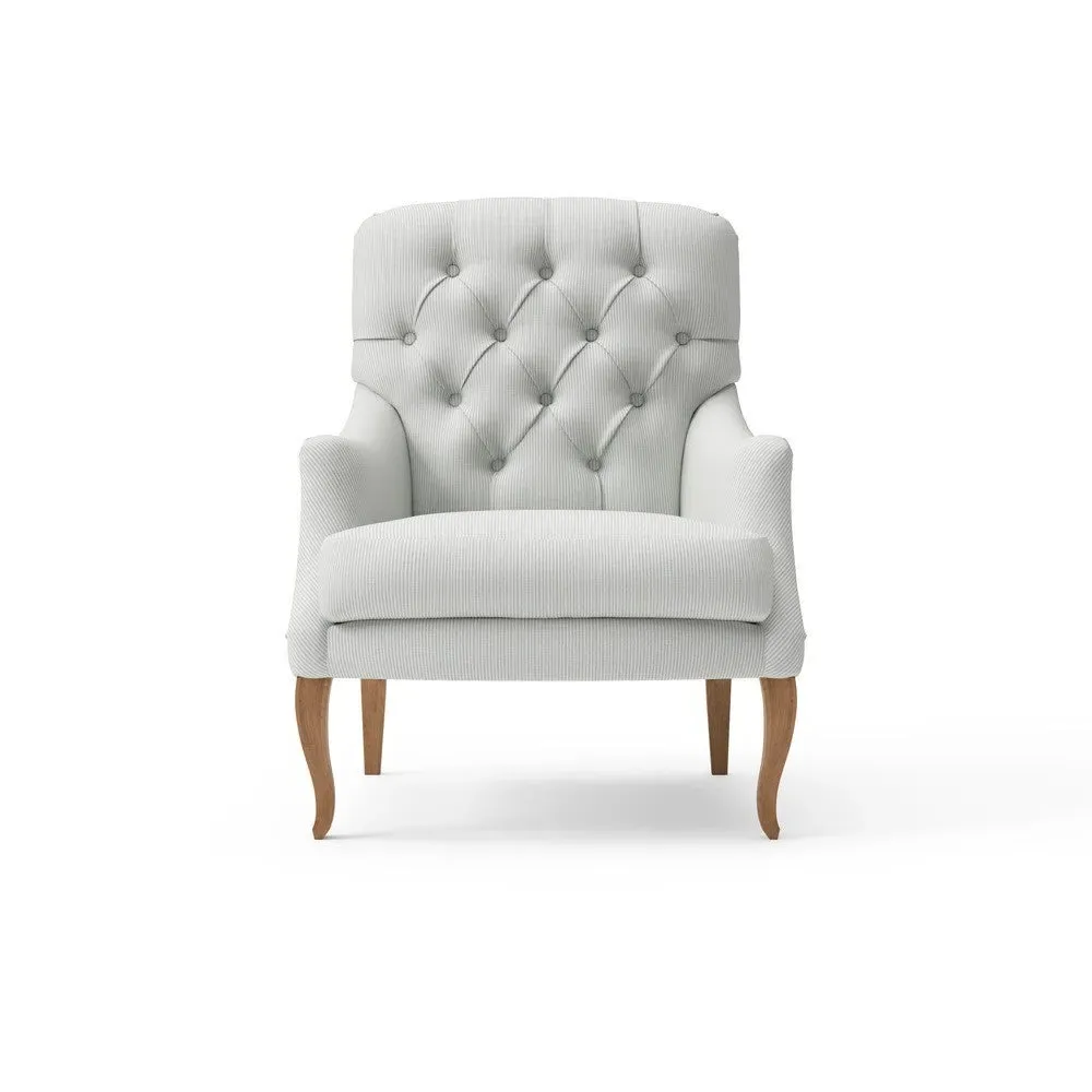 Olivia Armchair - Duck Egg, Broadway Stripe image