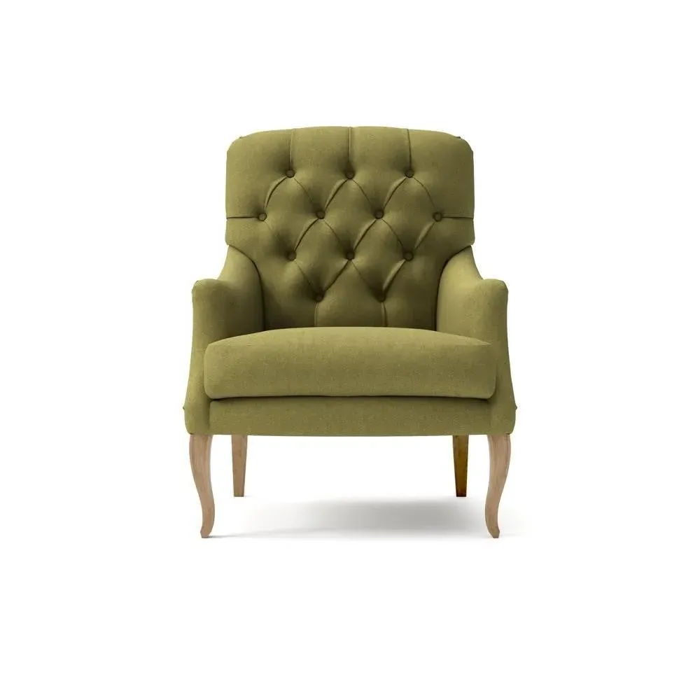 Olivia Armchair - Green, House Linen Mix image