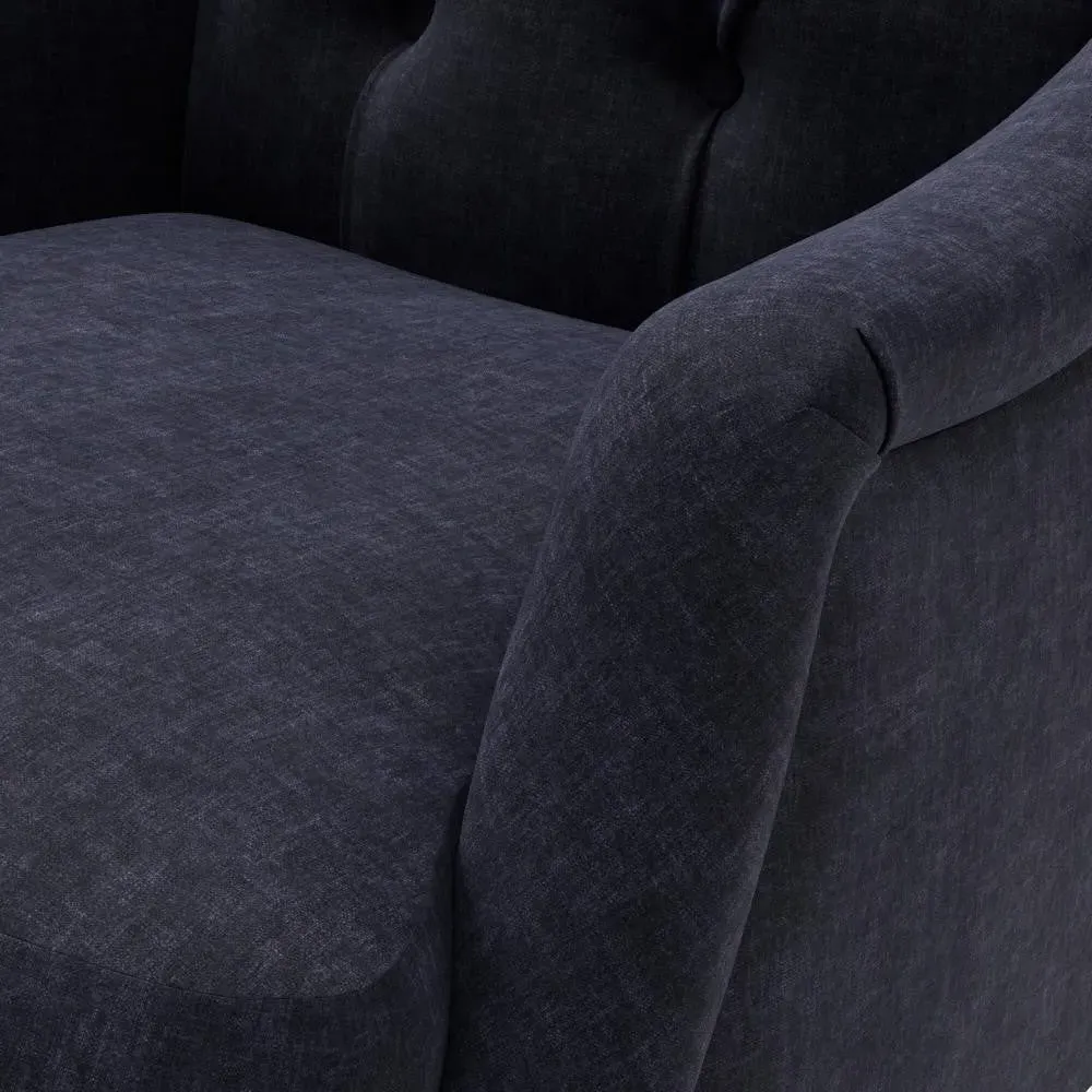 Olivia Armchair - Ink, Eco Chenille