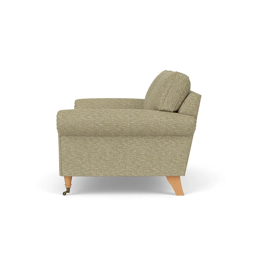 2-Seater Sofa - Apple, Herringbone Weave