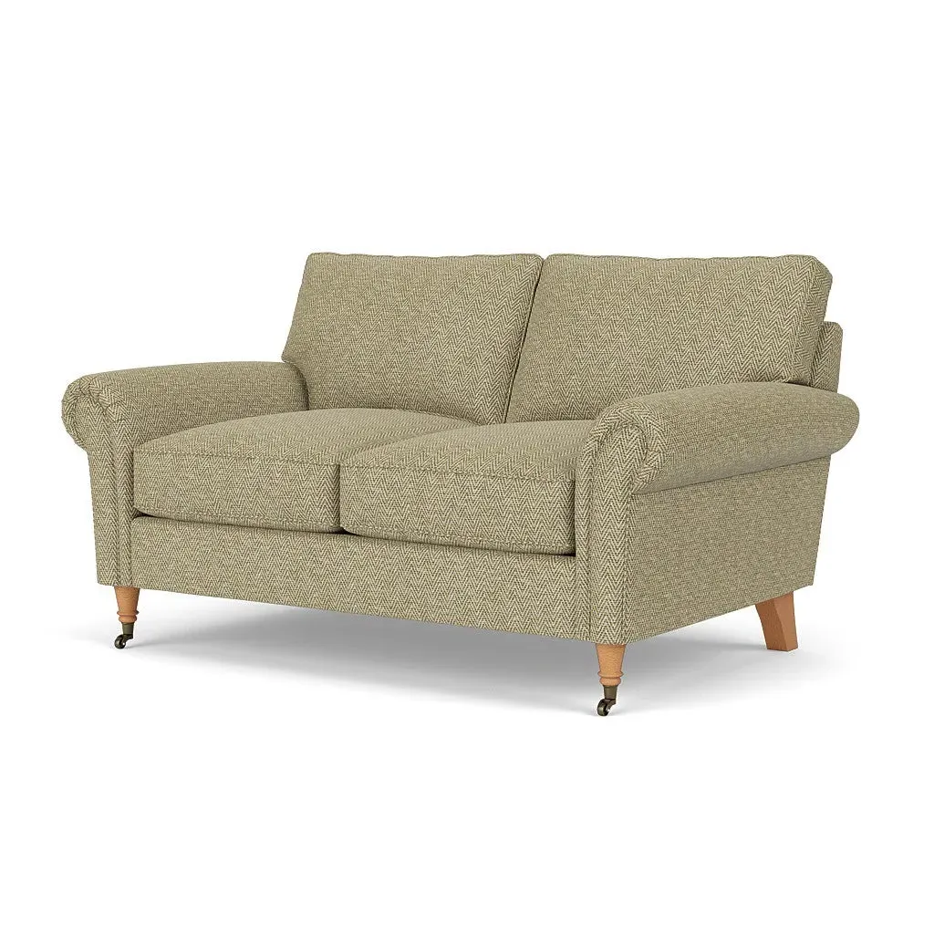 2-Seater Sofa - Apple, Herringbone Weave