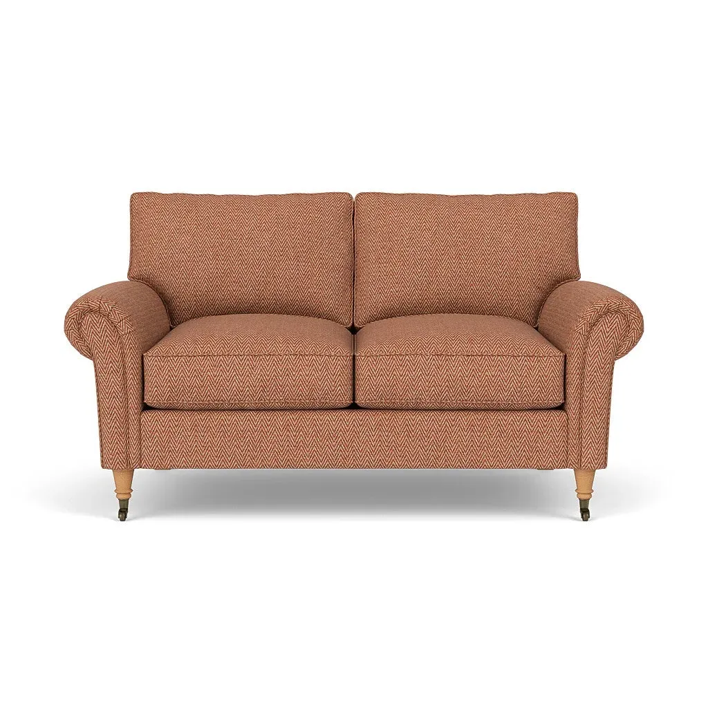 2-Seater Sofa - Brick, Herringbone Weave
