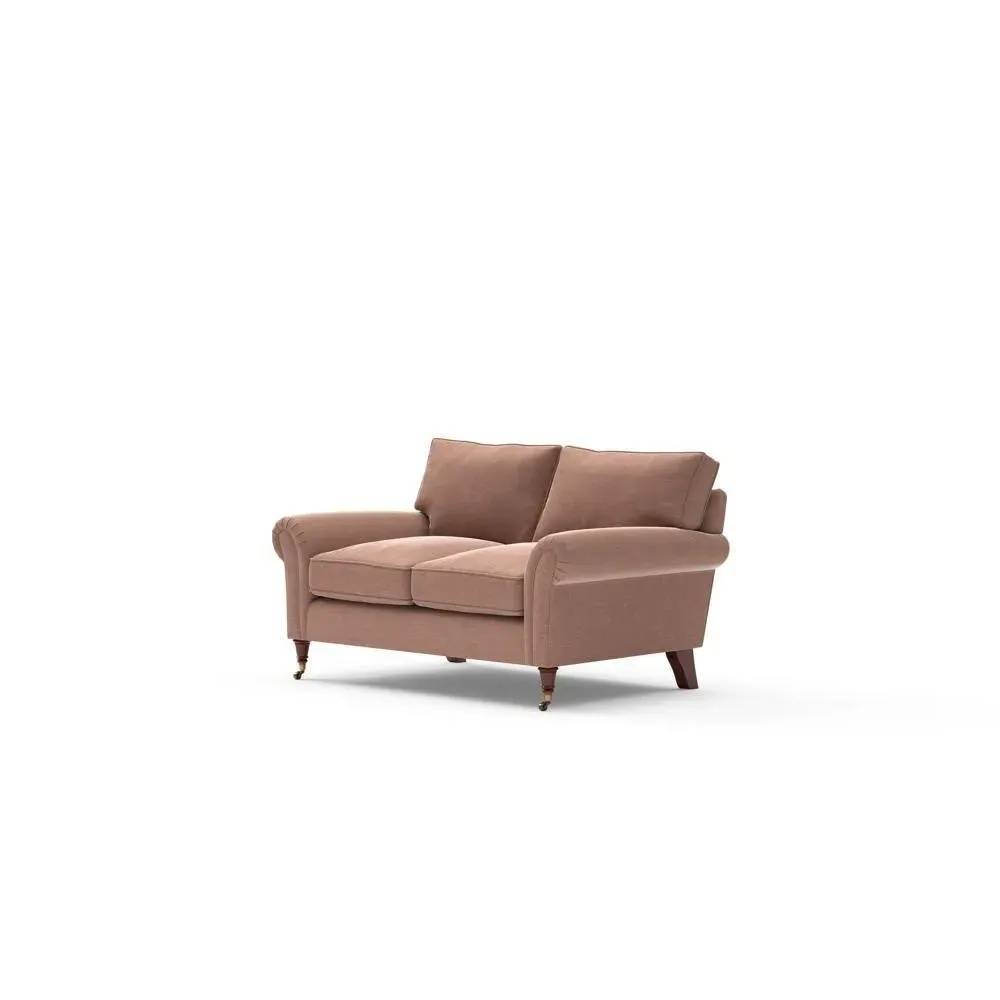 2-Seater Sofa - Dusky Rose, Eco Chenille