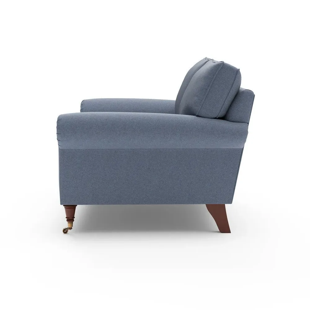 2-Seater Sofa - Indigo, House Linen Mix