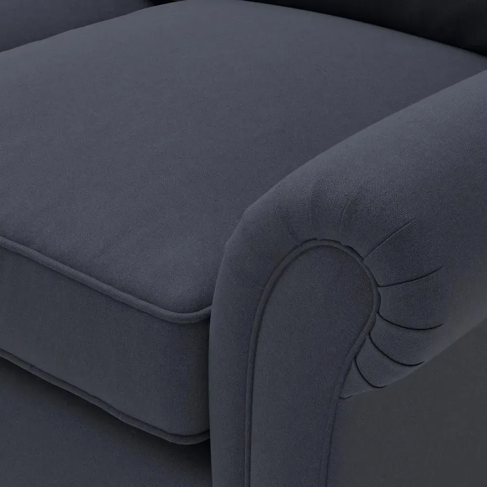 2-Seater Sofa - Ink, House Linen Mix