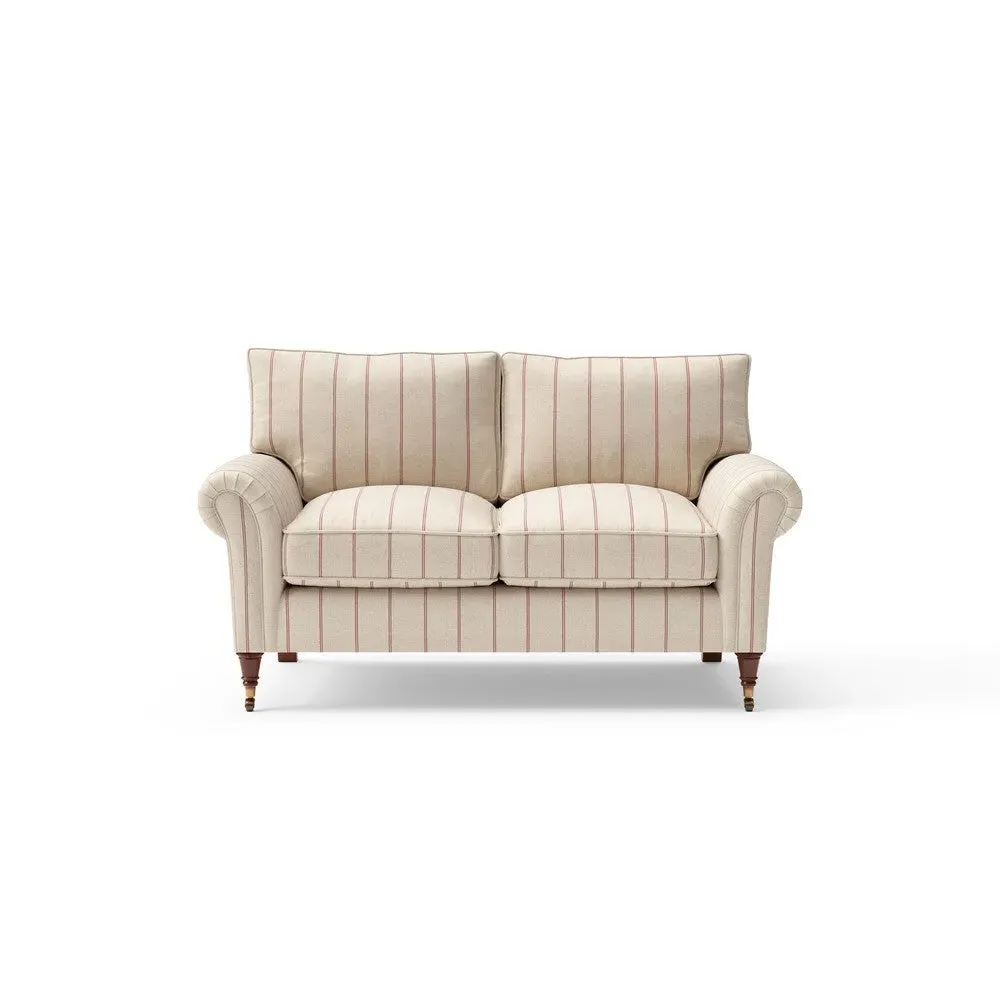 2-Seater Sofa - Raspberry, Compton Stripe image