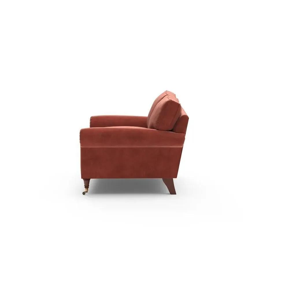 2-Seater Sofa - Red, Velvet