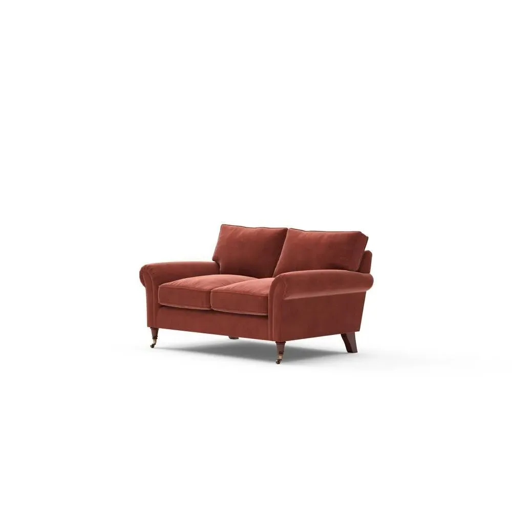 2-Seater Sofa - Red, Velvet