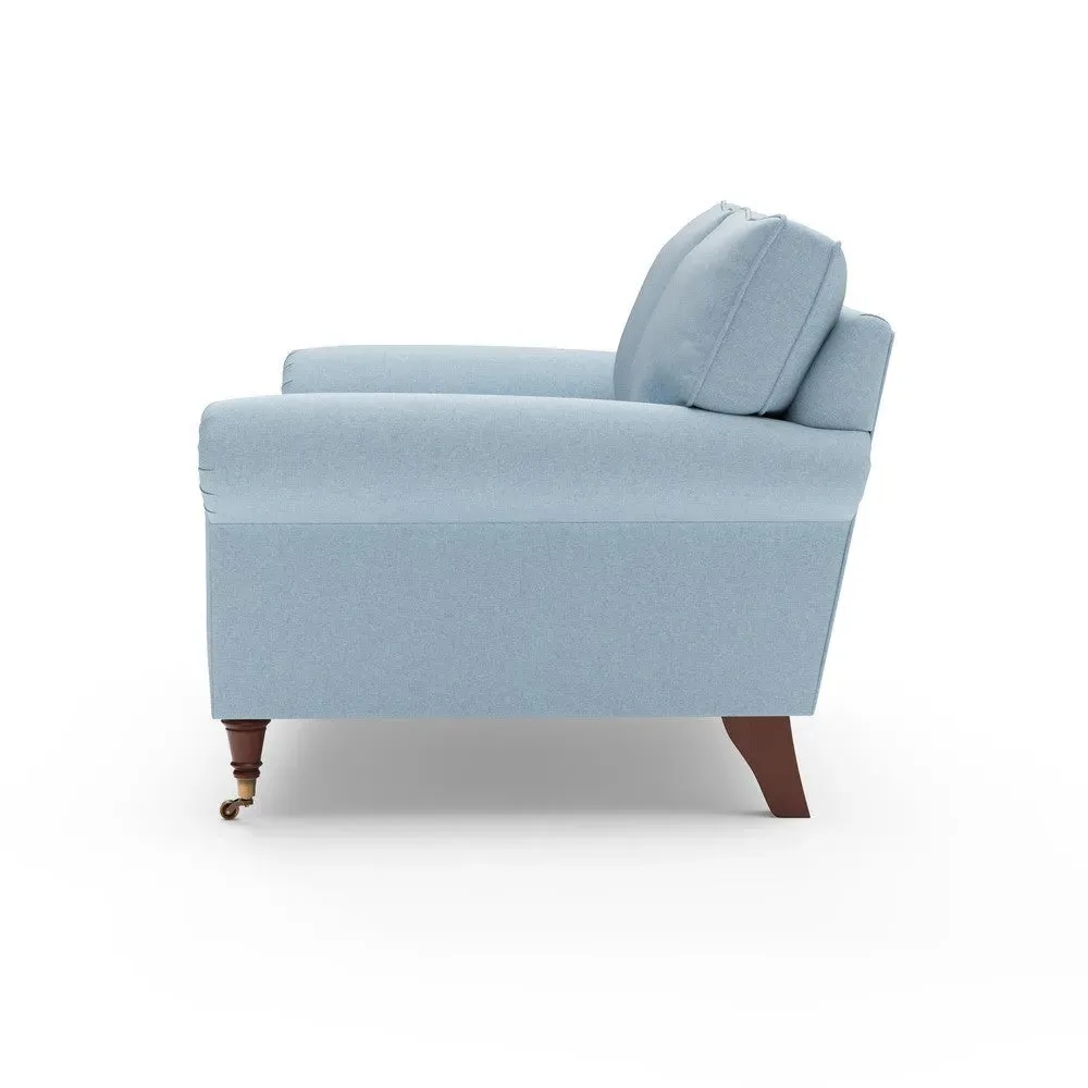 2-Seater Sofa - Sky Blue, House Linen Mix