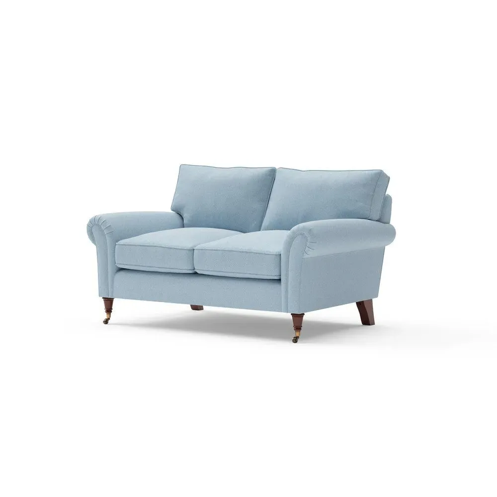 2-Seater Sofa - Sky Blue, House Linen Mix