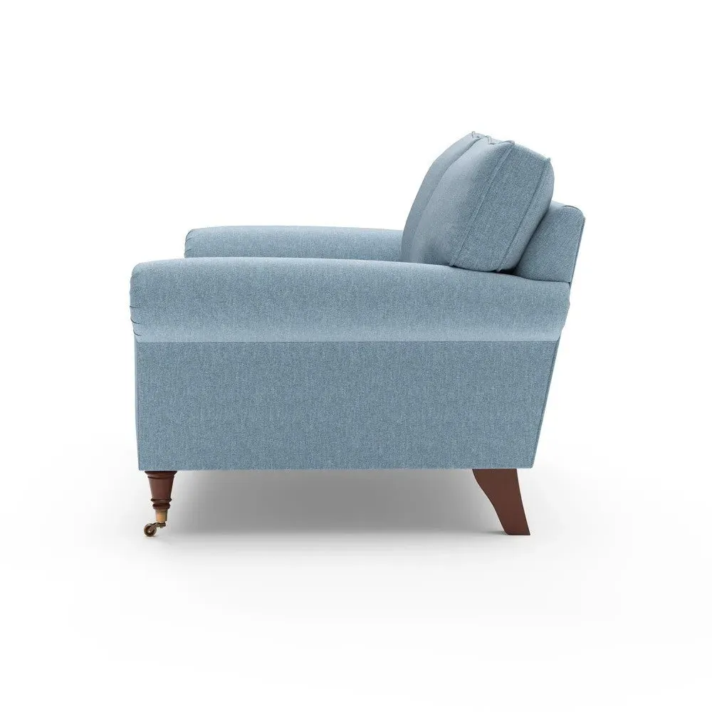 2-Seater Sofa - Teal, Rustic Weave
