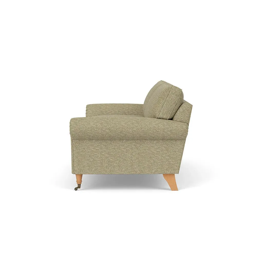 3-Seater Sofa - Apple, Herringbone Weave