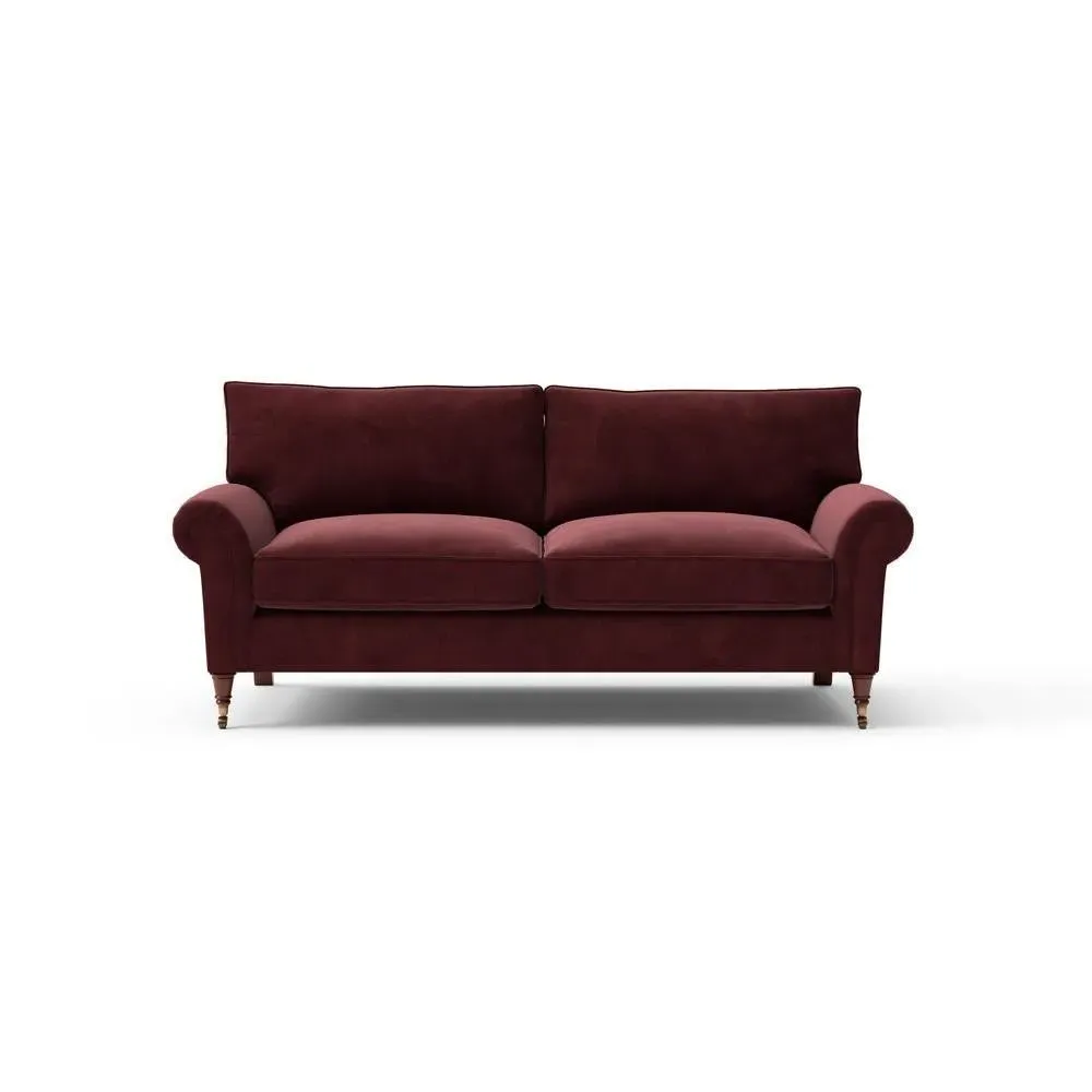 3-Seater Sofa - Dark Rosehip, Matt Velvet