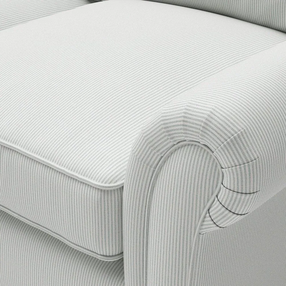 3-Seater Sofa - Duck Egg, Broadway Stripe