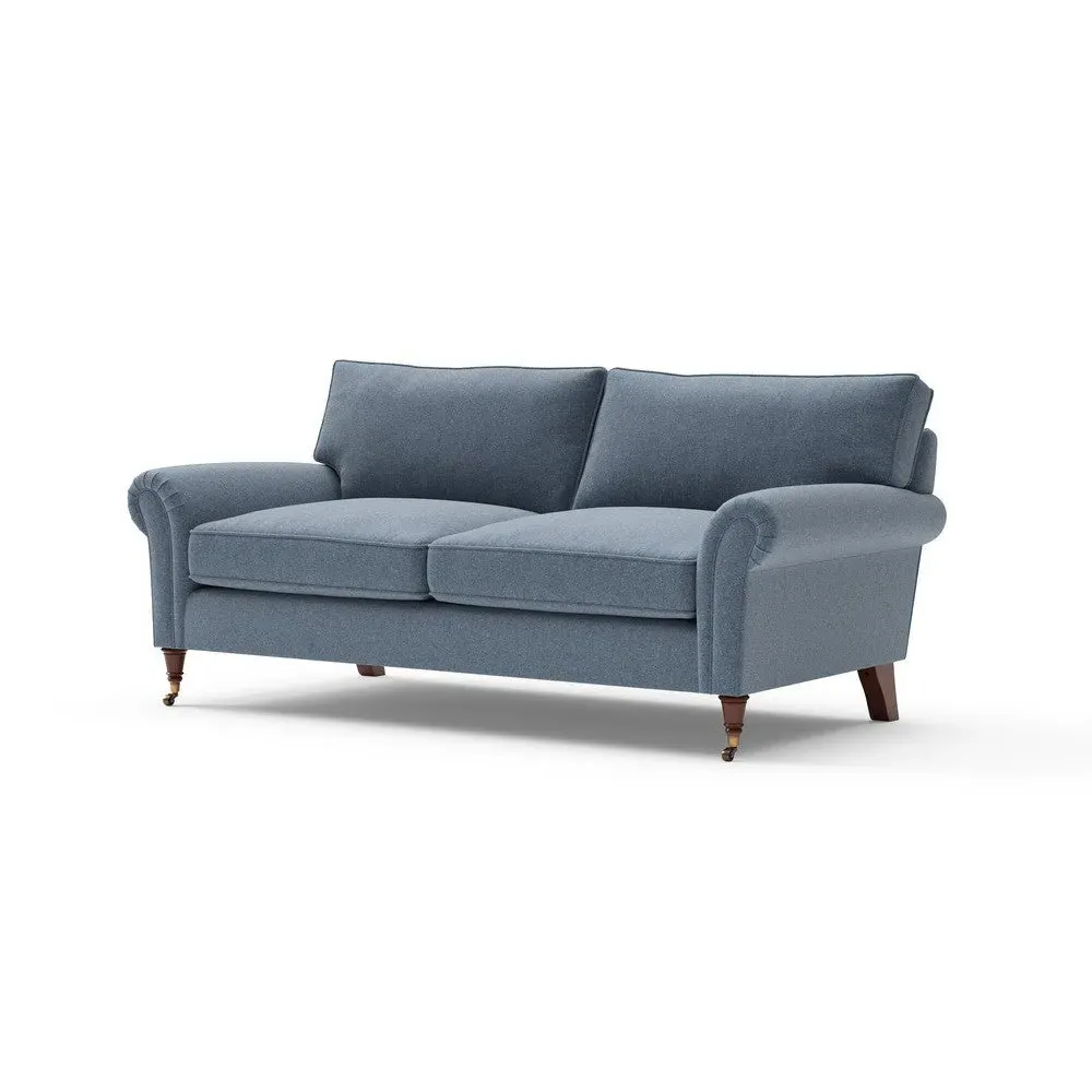 3-Seater Sofa - Indigo, Rustic Weave