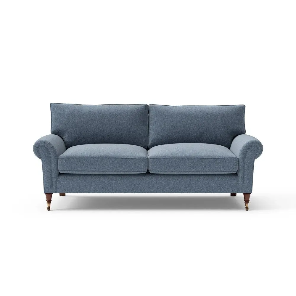 3-Seater Sofa - Indigo, Rustic Weave