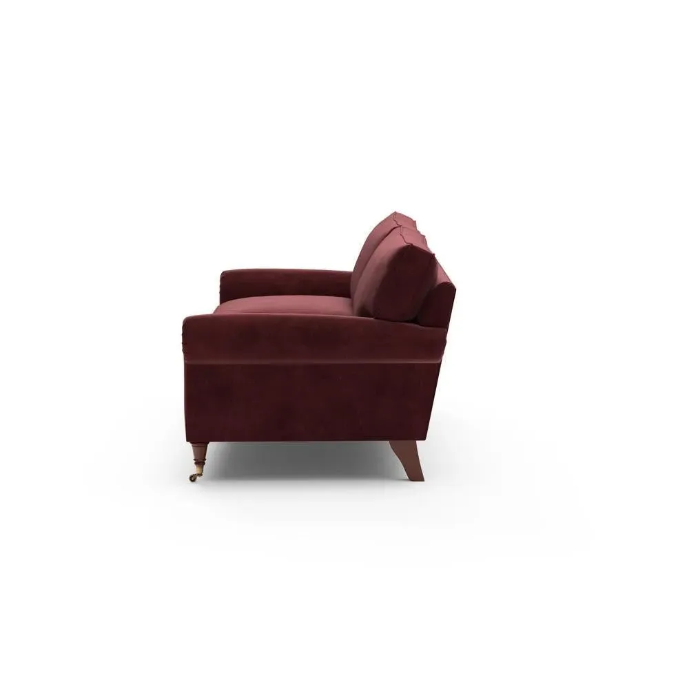 4-Seater Sofa - Dark Rosehip, Matt Velvet