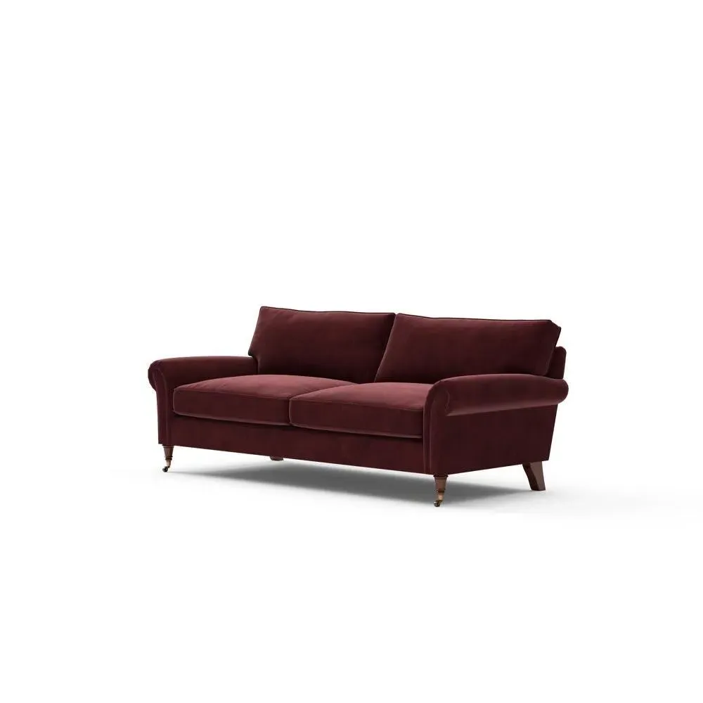 4-Seater Sofa - Dark Rosehip, Matt Velvet